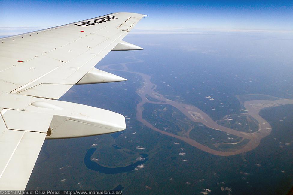 Río Marañón visto a bordo de un avión.